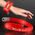 Red Flash LED Wrap-Around Tube Bracelets - 60 Day